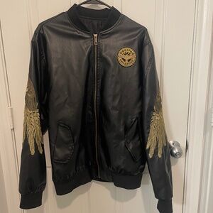 GXP Bomber Jacket with embroidered wings on sleeves